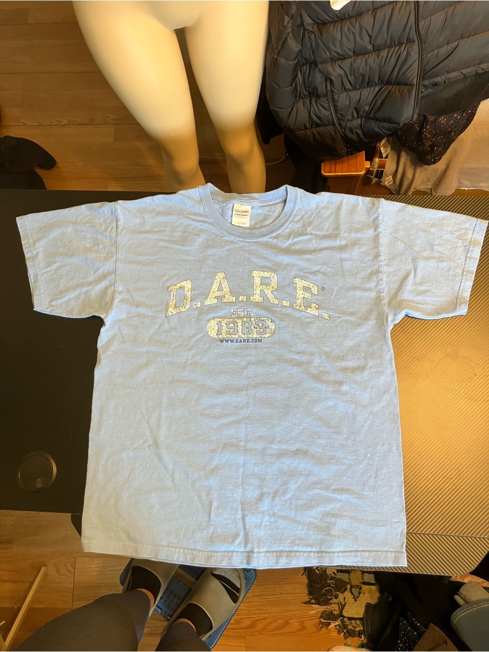 Gildan Light Blue D.A.R.E. Short Sleeve Tee